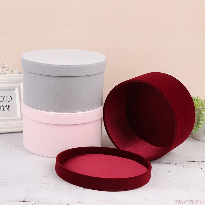 Runde Blumenbox aus Samt, Gesc – Florist Flower Supply Bewertung und Preis