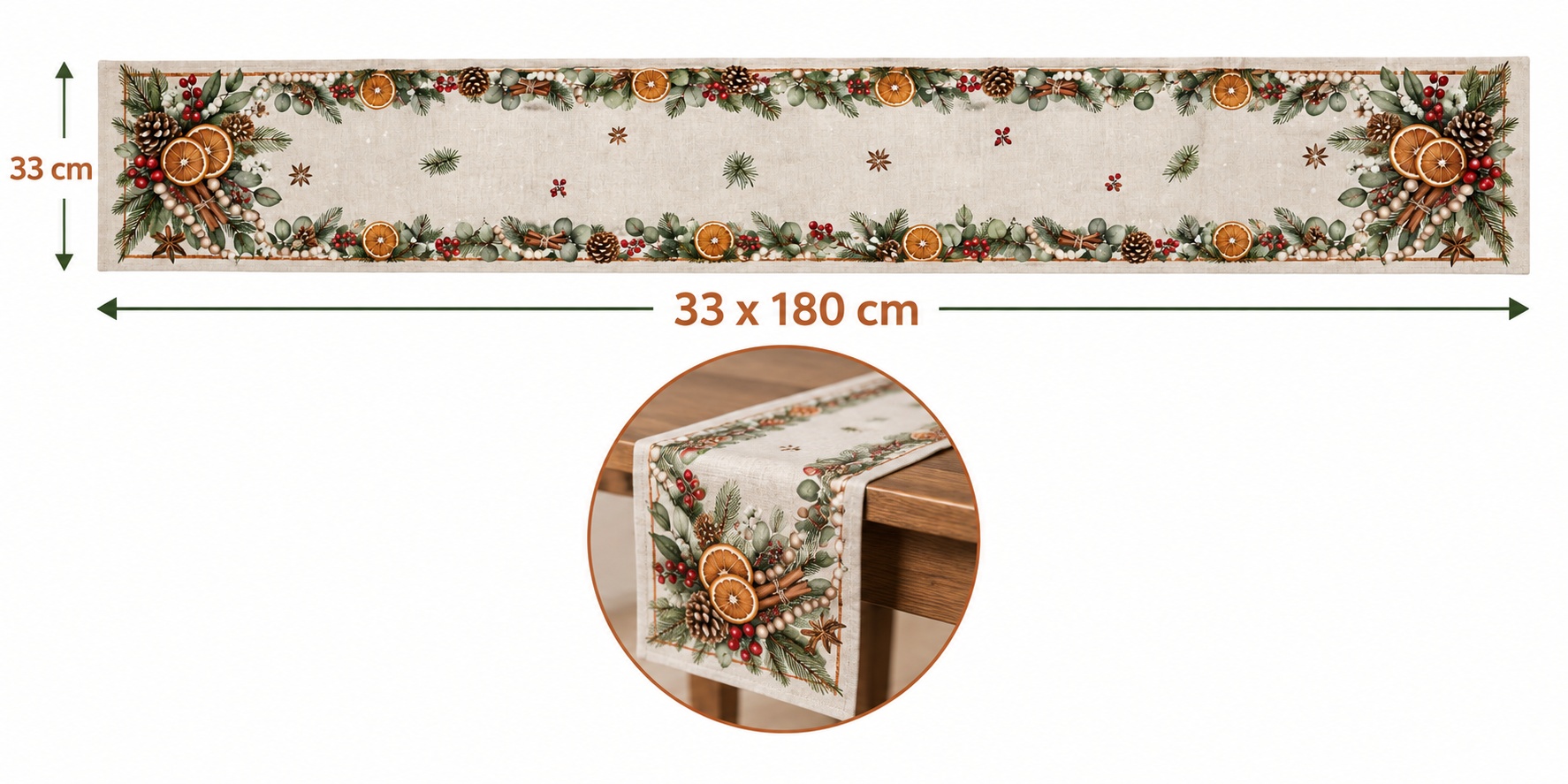 Weihnachtlicher Tischläufer mi – Eucalyptus Preserved Bewertung und Preis